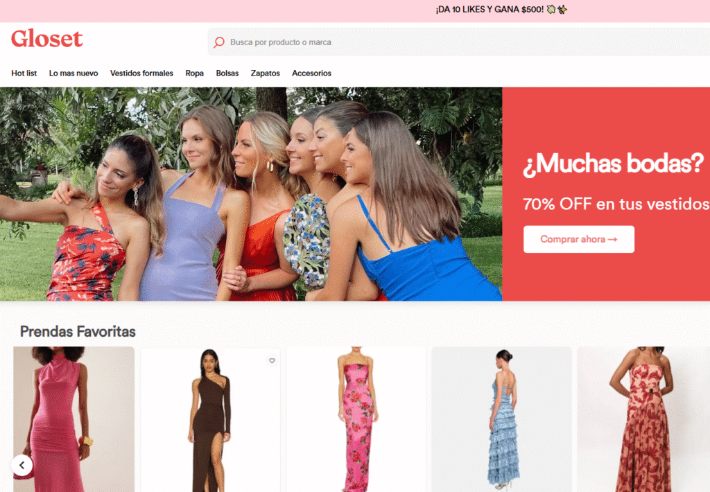 gloset sitio web